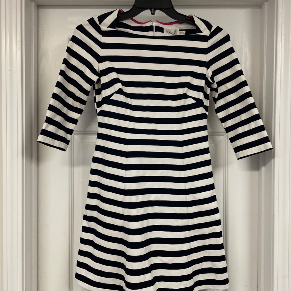 Black and White Striped Dress